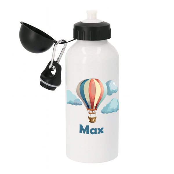 Printed water bottle hot air balloon