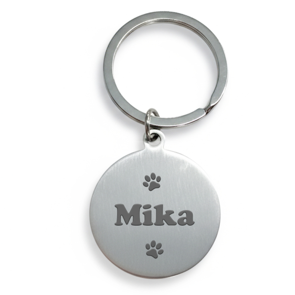 Round Engraved ID Tag for Dogs and Cats