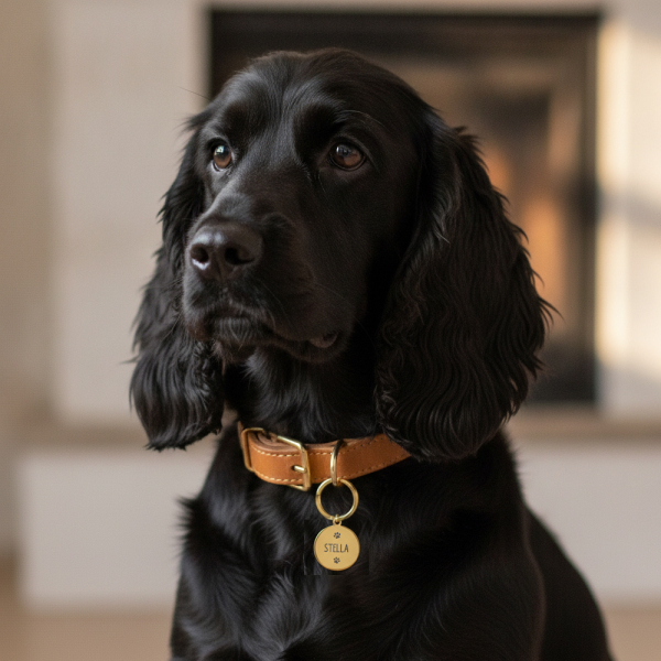 Round Engraved ID Tag for Dogs and Cats