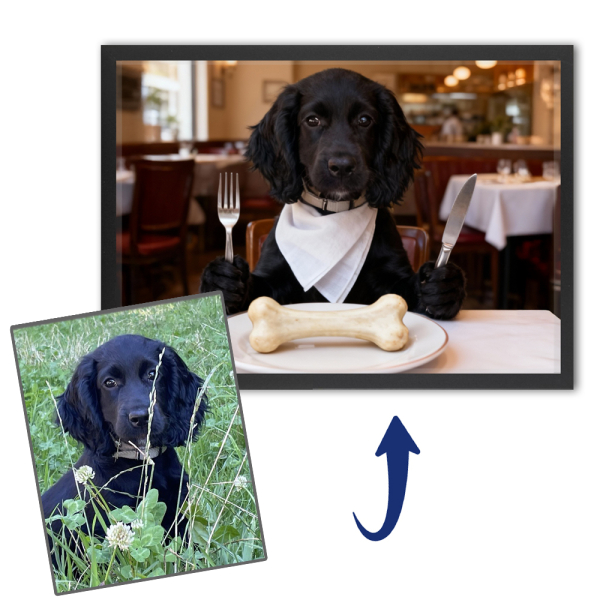 Well-behaved animals portrait from a photo Well-behaved animals portrait from a photo