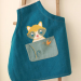 Personalized kids apron Raccoon