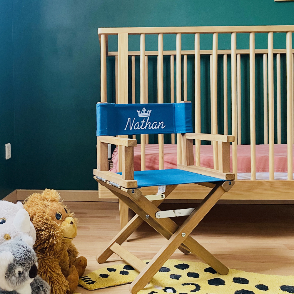 Embroidered Babystar armchair with design | Personalised director's chairs