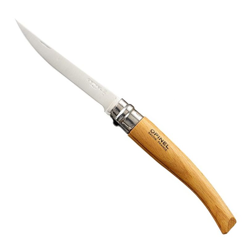 Engraved Opinel No. 10 slim knife